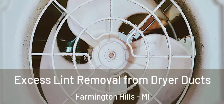 Excess Lint Removal from Dryer Ducts Farmington Hills - MI